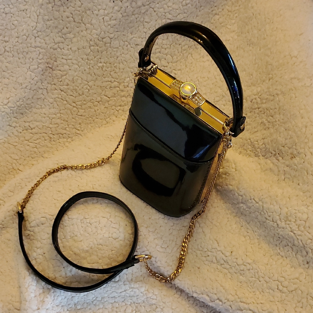 Black Patent Bag